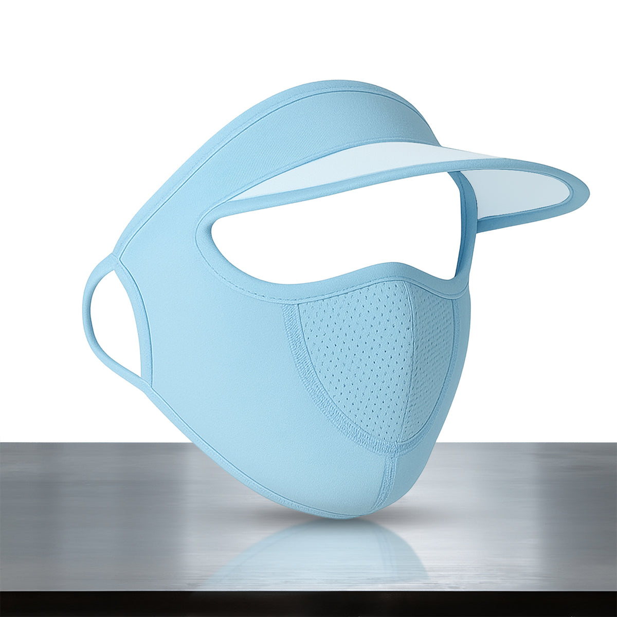 Womens Full Face Uv Protection Cap With Built-in Mask And Wide Brim Visor Breathable (1 Pc)