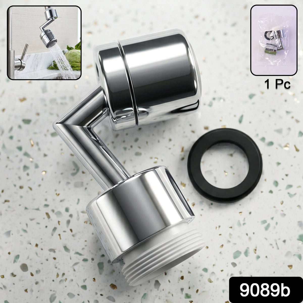 Faucet Aerator  1080 Degree Swivel Splash-proof Water Flow