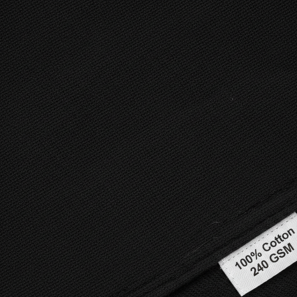 Close-up Fabric Detail 100% Cotton 240 GSM