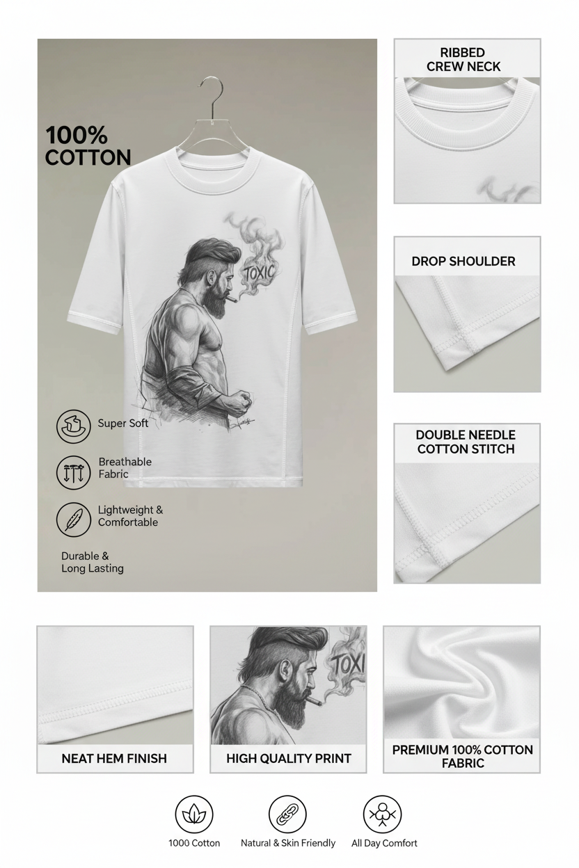 Feature Infographic White Grey