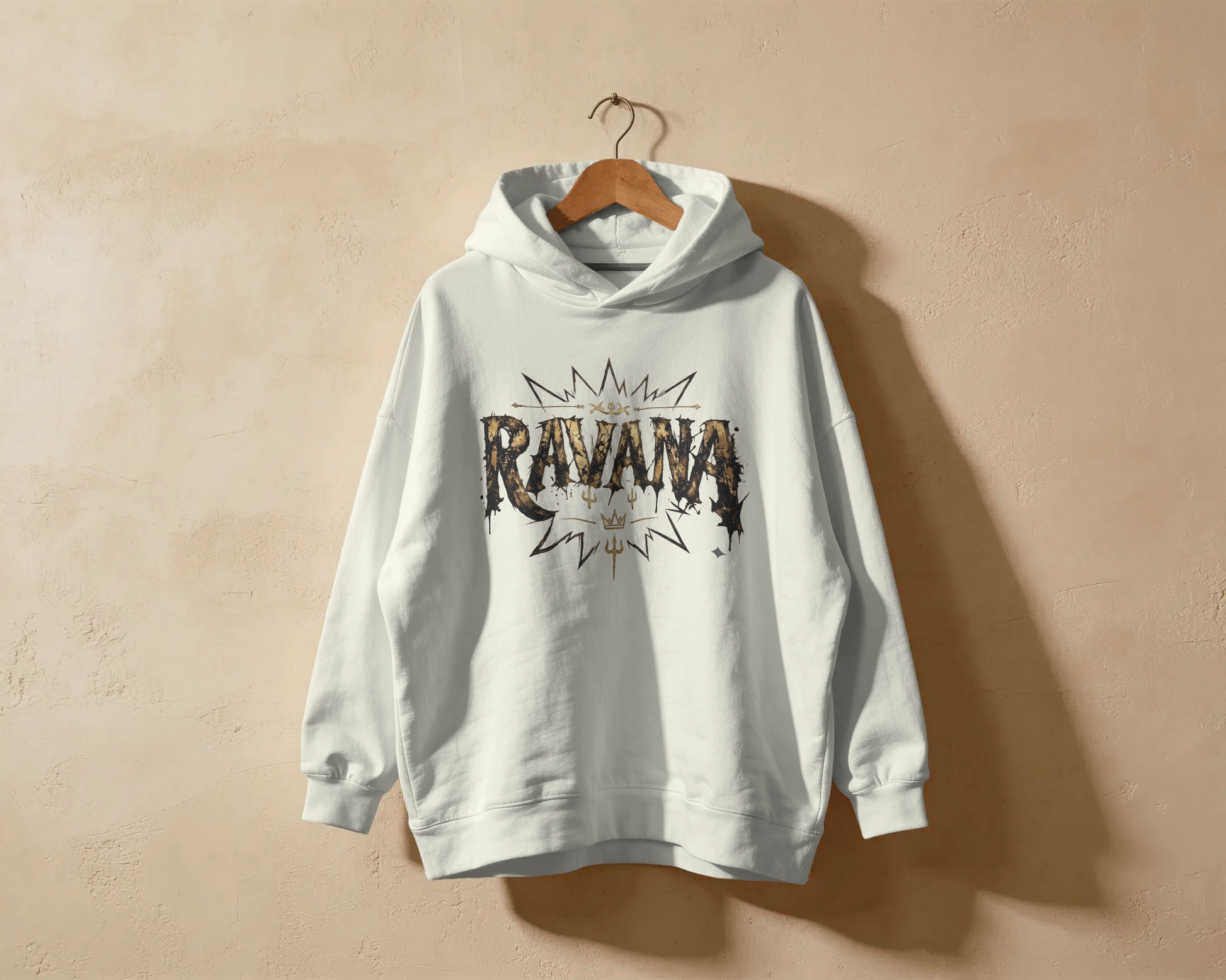 Ravana hoodie - flat lay front view