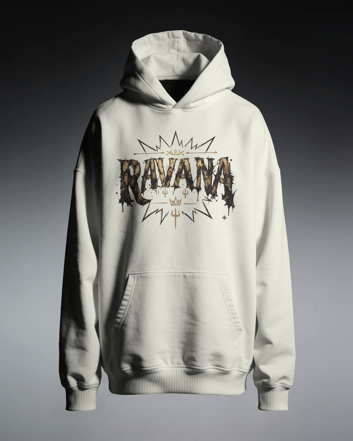 Ravana hoodie - studio front view